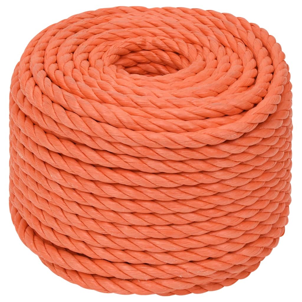 arbejdsreb 14 mm 25 m polypropylen orange