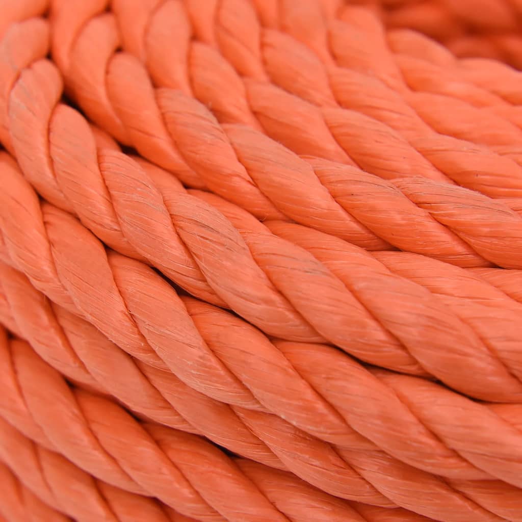 arbejdsreb 14 mm 25 m polypropylen orange