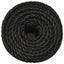 arbejdsreb 12 mm 25 m polypropylen sort