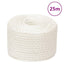 arbejdsreb 14 mm 25 m polypropylen hvid