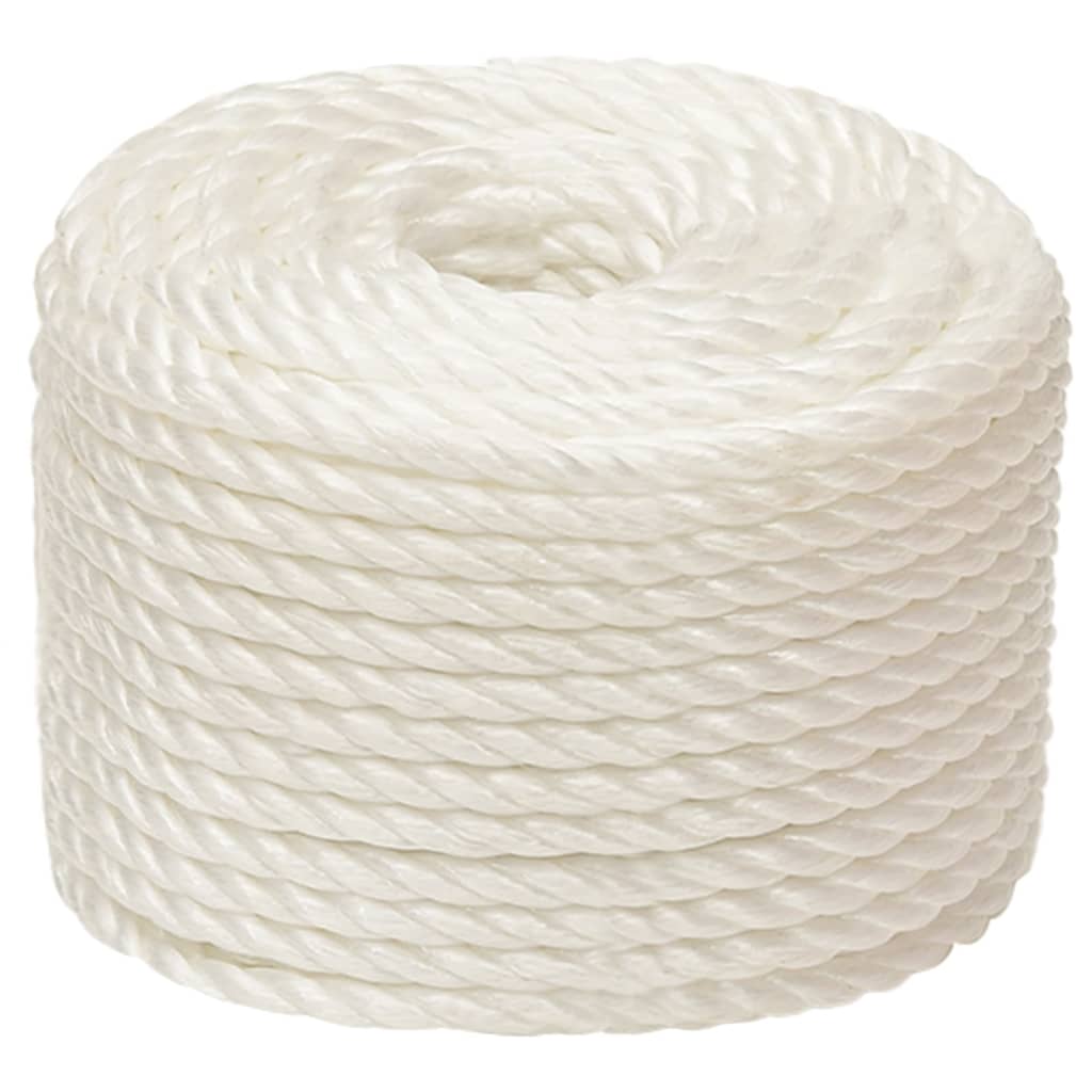 arbejdsreb 14 mm 100 m polypropylen hvid