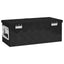 opbevaringskasse 60x23,5x23 cm aluminium sort
