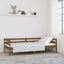 daybed 90x190 cm massivt fyrretræ gyldenbrun