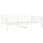 daybed uden madras 90x190 cm massivt fyrretræ hvid