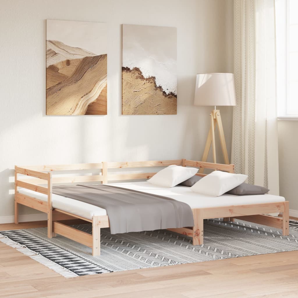 udtræksseng uden madras 90x190 cm