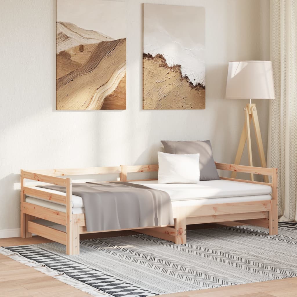 udtræksseng uden madras 90x190 cm