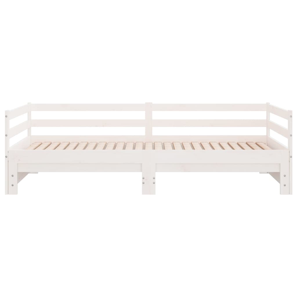 udtræksseng uden madras 90x190 cm hvid
