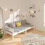 daybed uden madras 80x200 cm massivt fyrretræ hvid