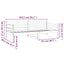 daybed uden madras 80x200 cm massivt fyrretræ hvid