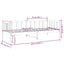 daybed uden madras 80x200 cm massivt fyrretræ hvid