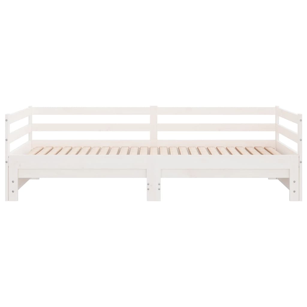 udtræksseng uden madras 80x200 cm hvid