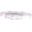 sengeramme 180x200 cm Super King massivt fyrretræ gyldenbrun