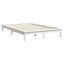 sengeramme uden madras 140x190 cm massivt fyrretræ hvid