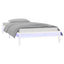 sengeramme med LED-lys 75x190 cm Small Single massivt træ hvid