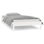 sengeramme med LED-lys 75x190 cm Small Single massivt træ hvid