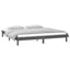 sengeramme med LED-lys 120x190 cm Small Double massivt træ grå