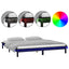 sengeramme med LED-lys 120x190 cm Small Double massivt træ sort