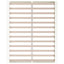 sengeramme 200x200 cm massivt træ hvid
