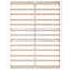 sengeramme 180x200 cm Super King massivt træ hvid