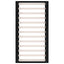 sengeramme 75x190 cm Small Single massivt træ sort
