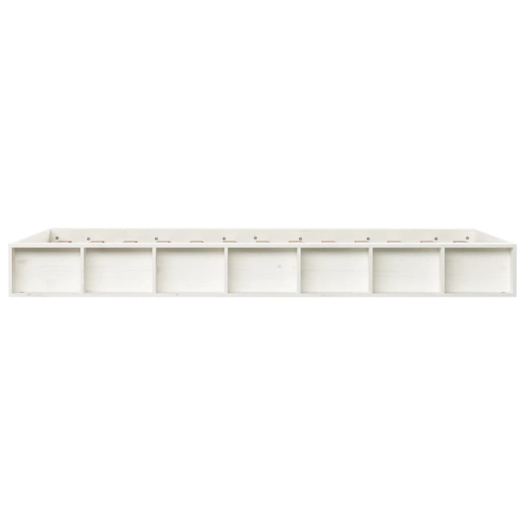 sengeramme 90x190 cm Single massivt træ hvid