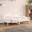 daybed uden madras 80x200 cm massivt fyrretræ hvid