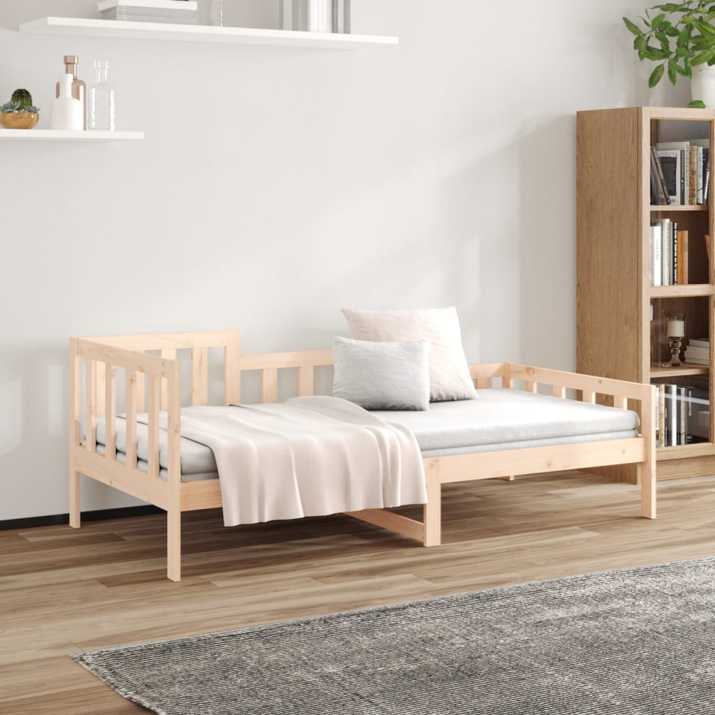 daybed uden madras 90x200 cm massivt fyrretræ