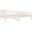 daybed uden madras 90x200 cm massivt fyrretræ hvid