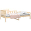 daybed uden madras 90x190 cm massivt fyrretræ