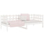 daybed uden madras 80x200 cm massivt fyrretræ hvid