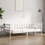 daybed uden madras 80x200 cm massivt fyrretræ hvid