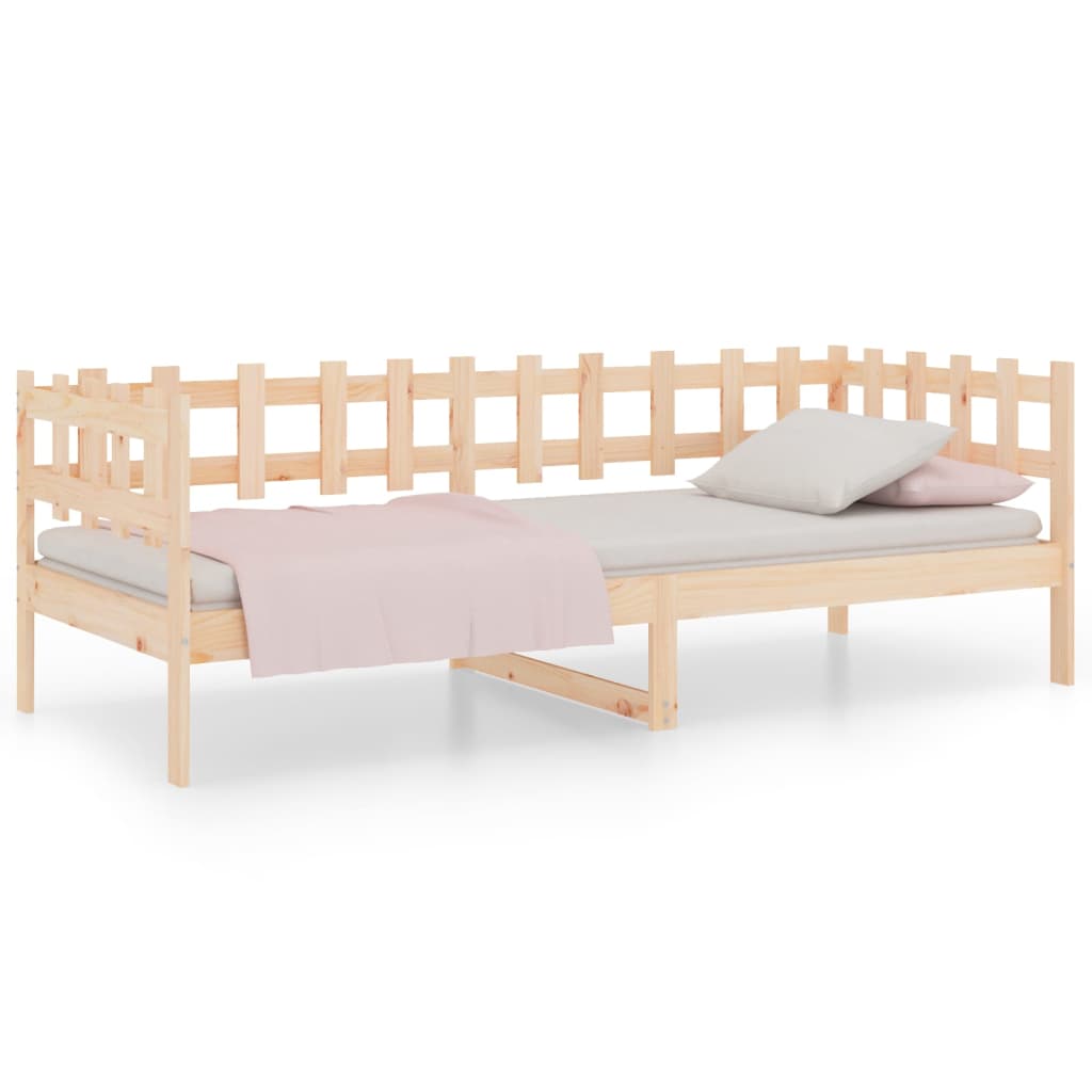 daybed uden madras 90x200 cm massivt fyrretræ