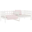 daybed uden madras 90x200 cm massivt fyrretræ hvid