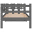 daybed 90x200 cm massivt fyrretræ grå