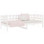 daybed uden madras 90x190 cm massivt fyrretræ hvid