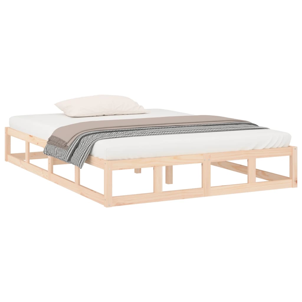 sengeramme 150x200 cm King Size massivt træ