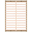 sengeramme 150x200 cm King Size massivt træ gyldenbrun