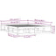sengeramme 150x200 cm King Size massivt træ gyldenbrun