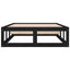 sengeramme 75x190 cm Small Single massivt træ sort