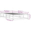 sengeramme 75x190 cm Small Single massivt træ sort