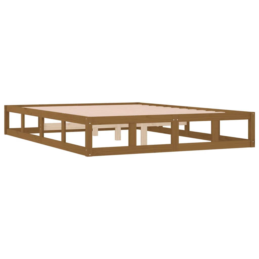 sengeramme 120x190 cm Small Double massivt træ gyldenbrun