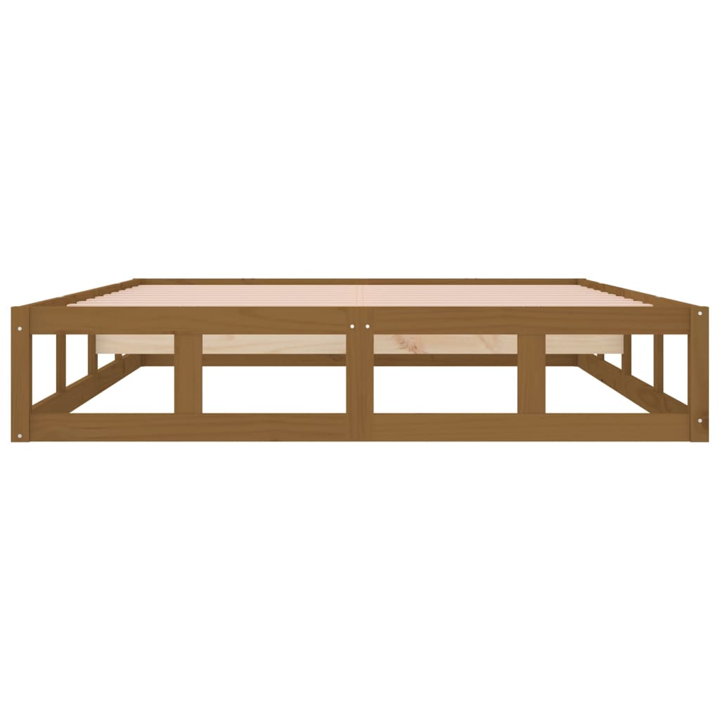sengeramme 120x190 cm Small Double massivt træ gyldenbrun