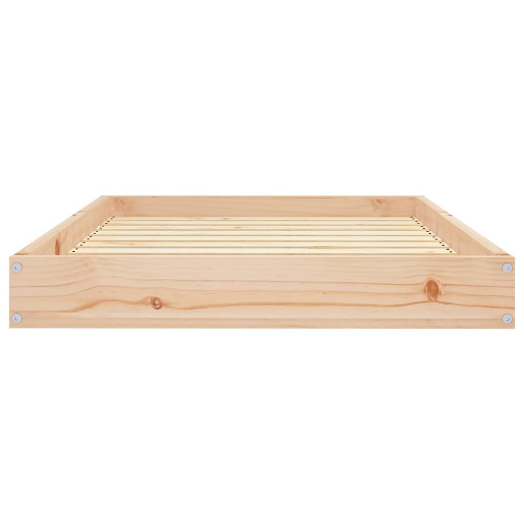 hundeseng 91,5x64x9 cm massivt fyrretræ