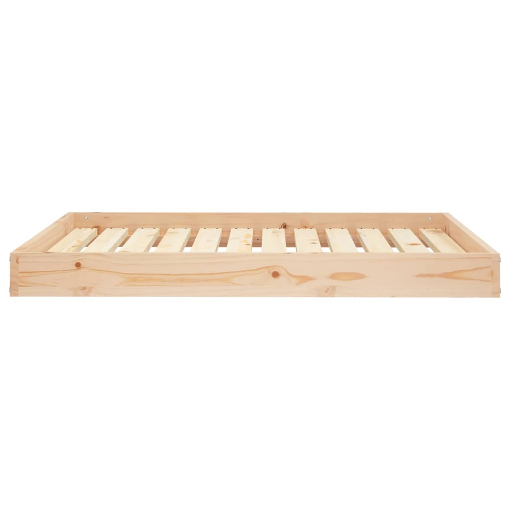 hundeseng 101,5x74x9 cm massivt fyrretræ