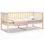 daybed med reol uden madras 100x200 cm massivt fyrretræ