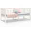 daybed med reol uden madras 75x190 cm massivt fyrretræ hvid