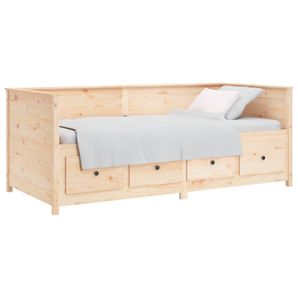 daybed uden madras 80x200 cm massivt fyrretræ