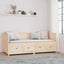daybed uden madras 80x200 cm massivt fyrretræ