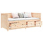 daybed uden madras 80x200 cm massivt fyrretræ