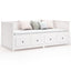 daybed uden madras 90x190 cm massivt fyrretræ hvid